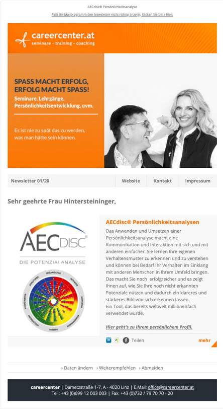 Careercenter Newsletter