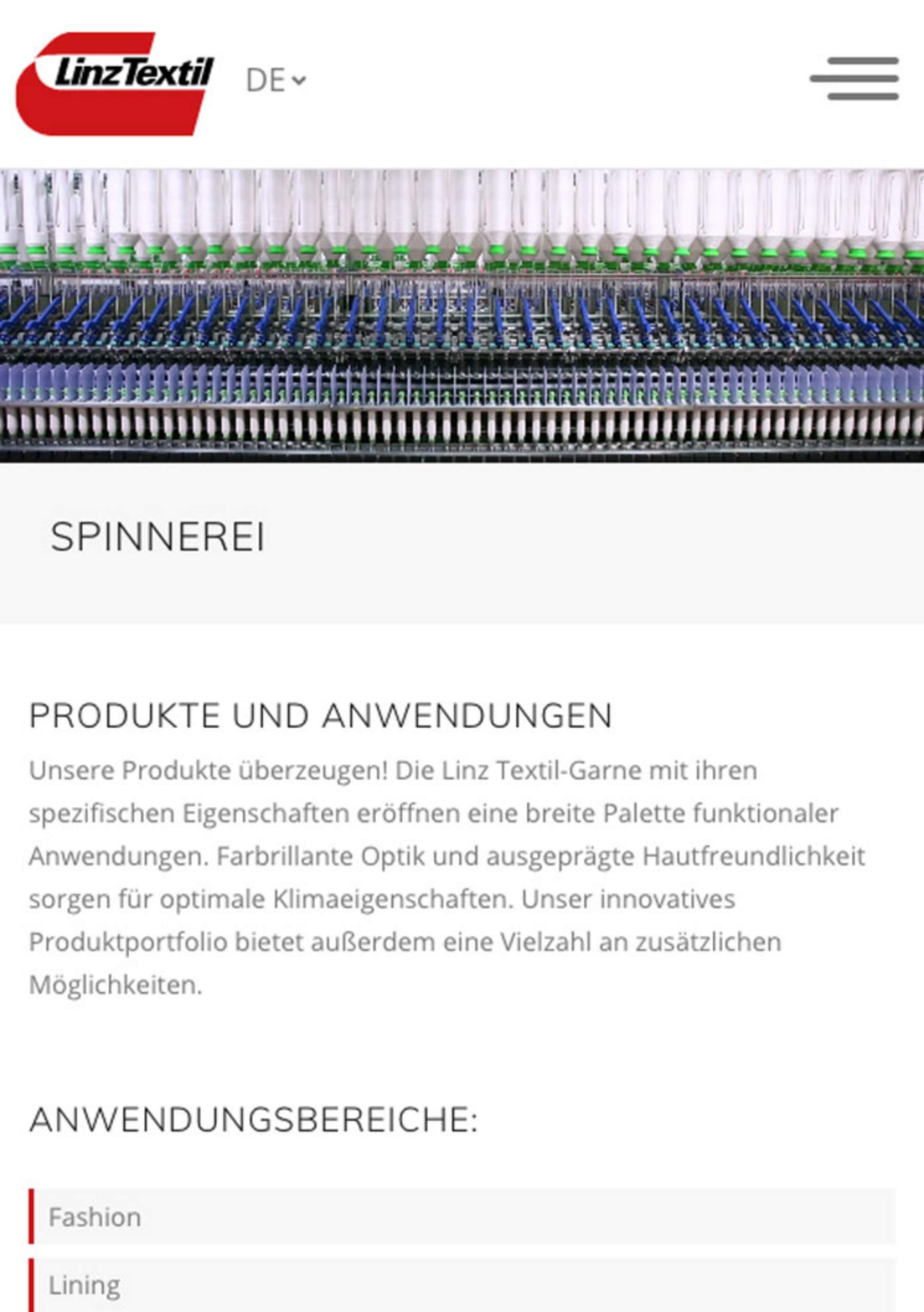 Linz Textil - Spinnerei Linz Textil - Spinnerei